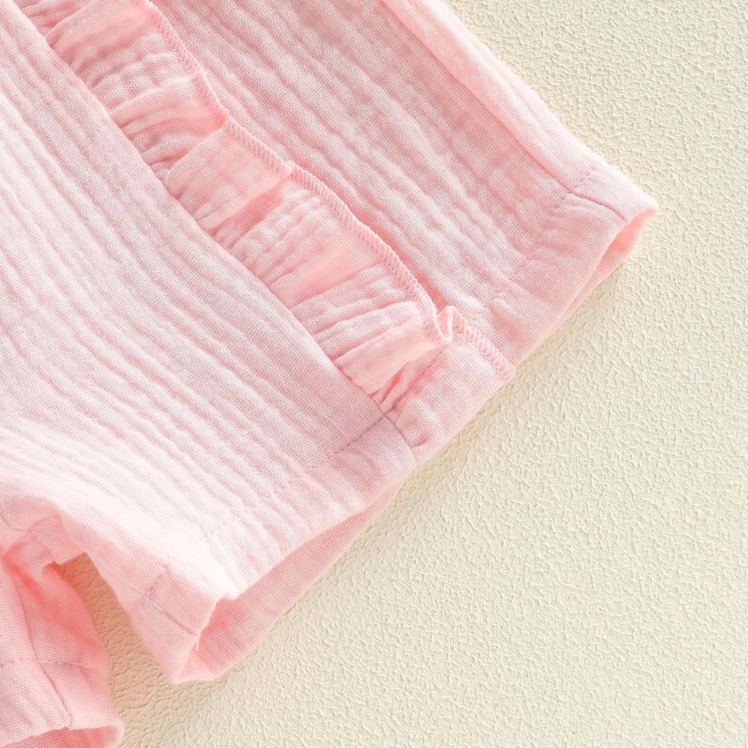 Toddler Baby Girl Summer Clothes Ruffle Short Sleeve Shirt Top Bloomers Short Set 2 Piece Cute Baby Girl Outfit - Image 6