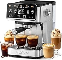 Vista 8 de ecozy Brezzano DuoSet - Cafetera programable de 12 tazas con molinillo de café eléctrico, cafetera de goteo con función de pausa y vertido, apagado