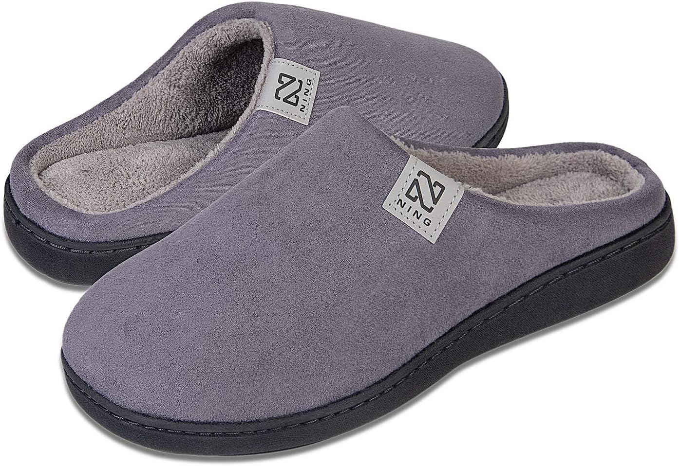 WateLves Men's and Women's Classic Memory Foam Slippers Comfort Plush Lining House Shoes for Indoor & Outdoor (Taro Purple, 36/37)