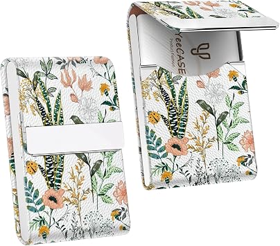 2Pack Business Card Holder, Metal Slim Business Card Case, RFID Blocking