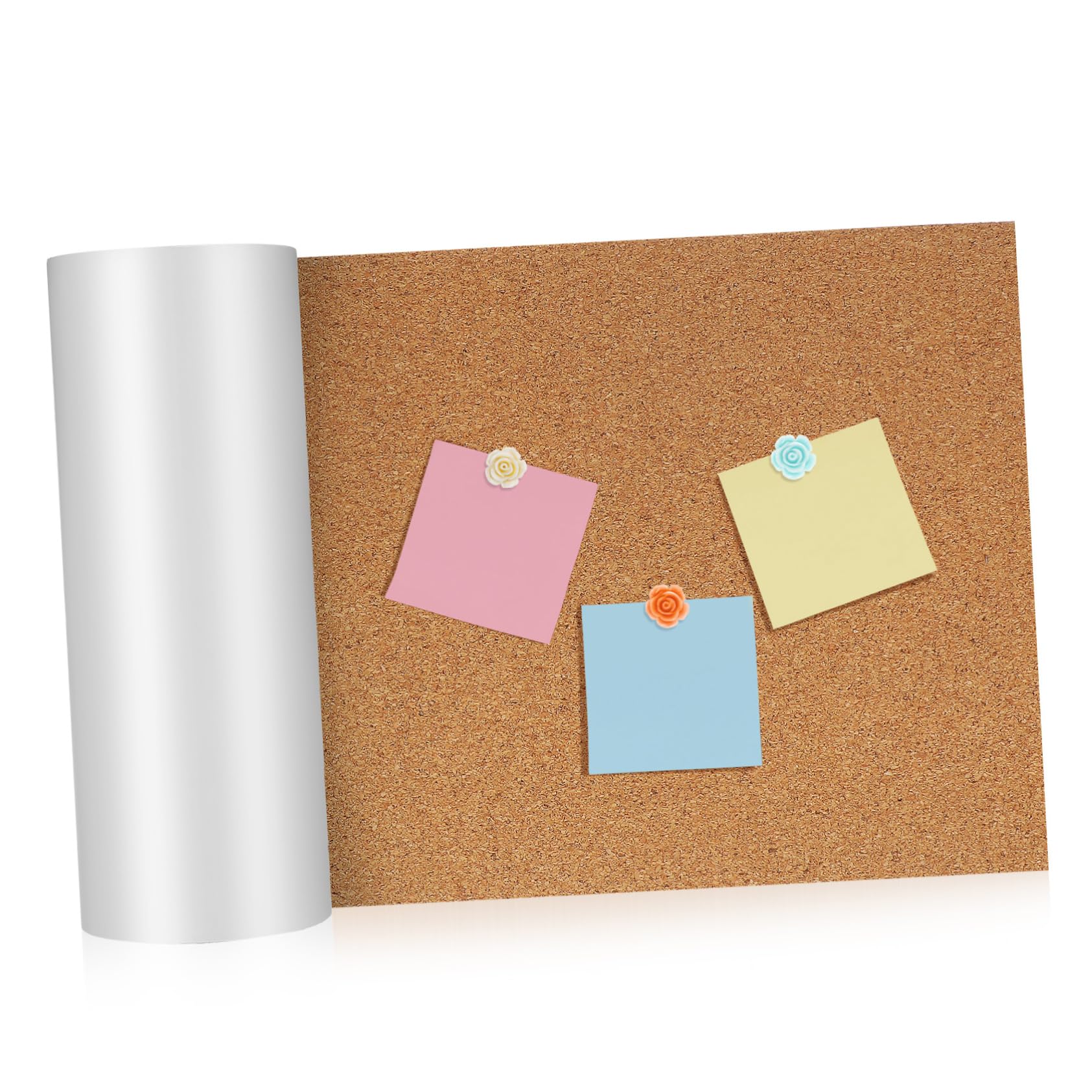 HOMSFOU 1roll Self-Adhesive Cork Roll Cork Shelf Liner for Home Office Versatile Photo Board Memo Display Easy Installation Strong Adhesive for Smooth