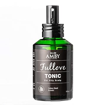 Amby London Fullove Hair Follicle Stimulator - Biotin Hair Tonic For Hair Growth Anti Hair Loss - Oily Scalp with Multivitamin 3.4 Fl Oz 100ml