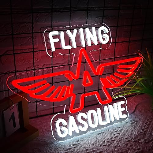 Miniatura 2 de Letrero de neón de garaje para decoración de pared, retro, para garaje, tienda, decoración de interiores, decoración de pared de gasolina