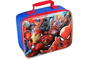 Avengers Lunch Bag - Superheroes Assemble Lunch Box for Kids with Insulation