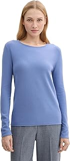 TOM TAILOR Women's Knitted Jumper with Crew Neck