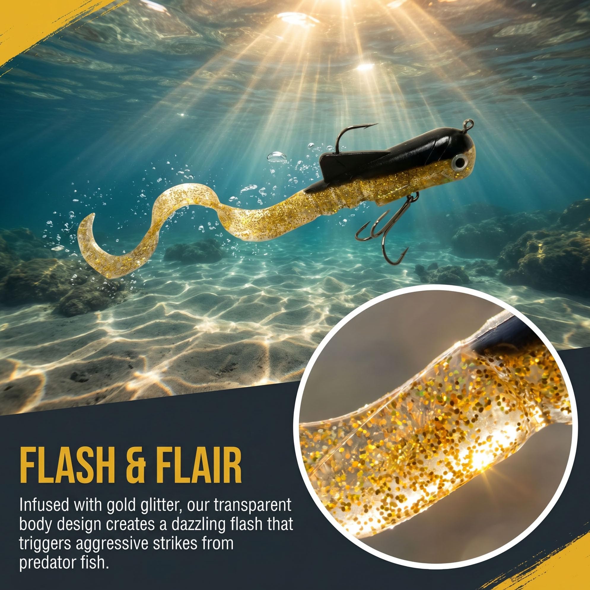 MIZUGIWA Pike Musky Dawg Fishing Soft Bait Lure,Zabder Freshwater Tackle Bull Coarse