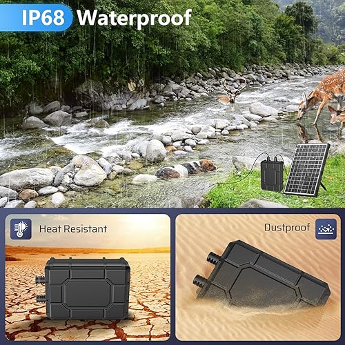 Miniatura 8 de POPOSOAP Batería de reserva de 2200 mAh para bomba de fuente solar, bomba de agua solar de reserva de batería de 14.8 V-16.8 V para kit de fuente de