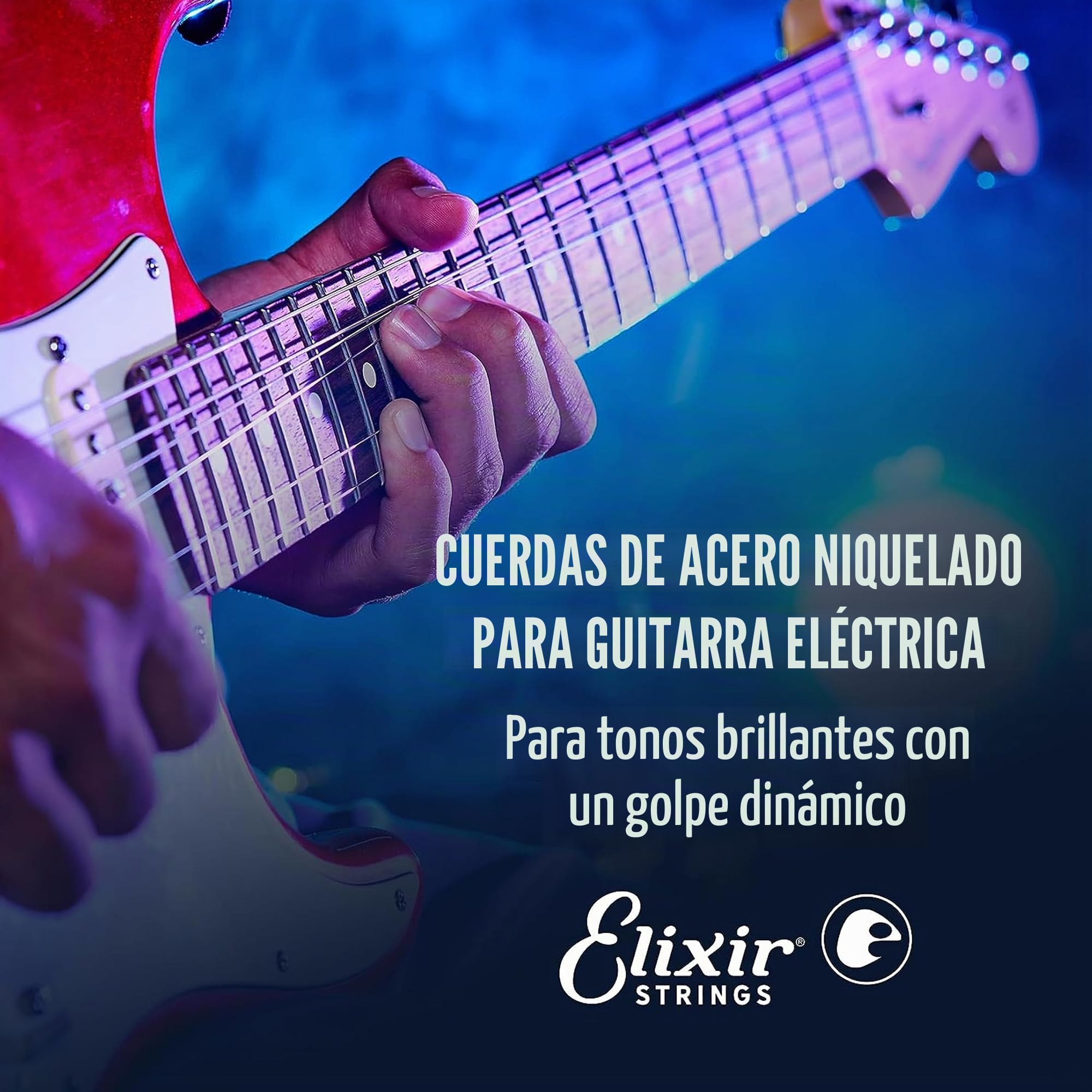 Elixir Cuerdas Nanoweb para guitarra eléctrica, 3 unidades, Light (10-46)