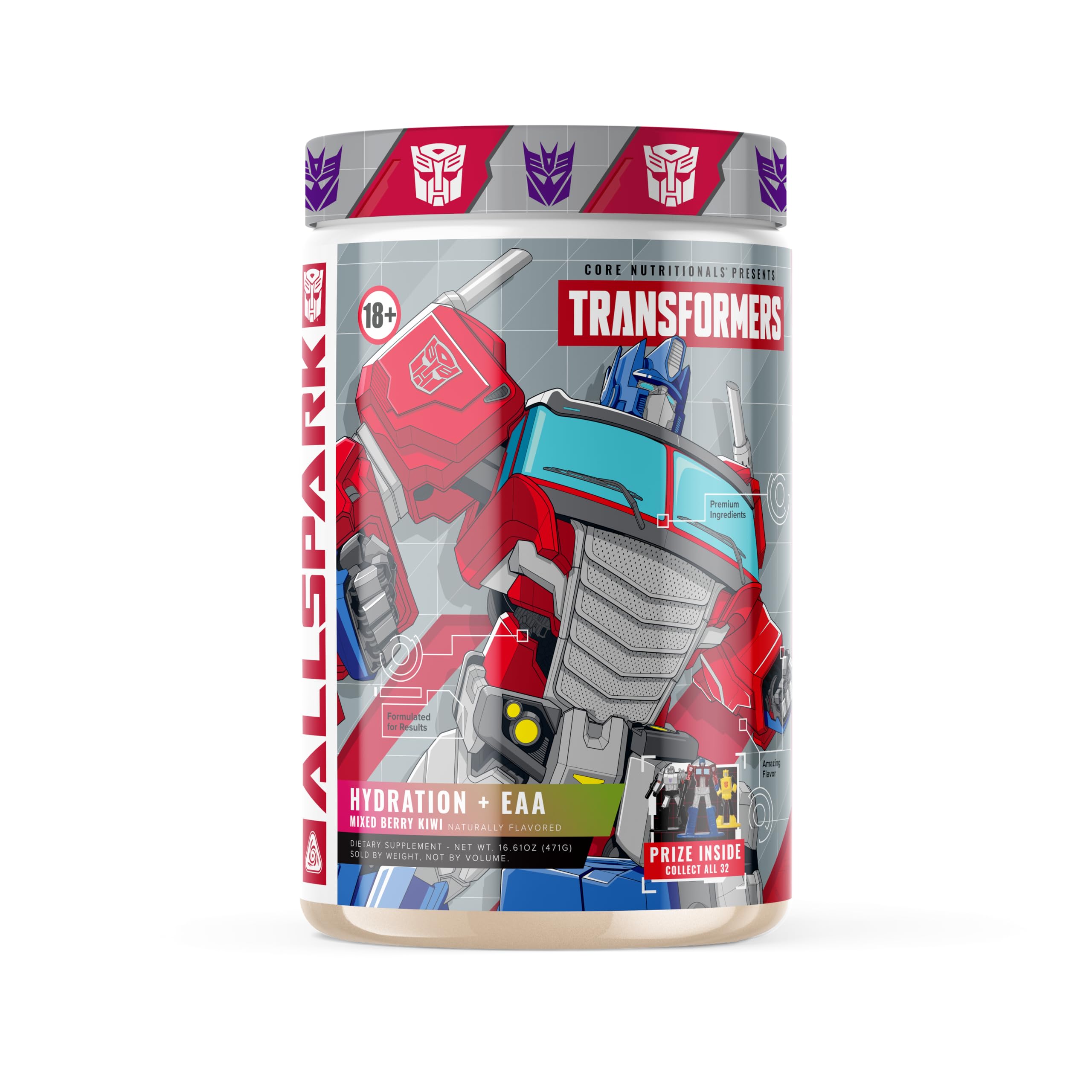 Core Nutritionals Allspark Hydration + EAA, Mixed Berry Kiwi, 30 Serv.