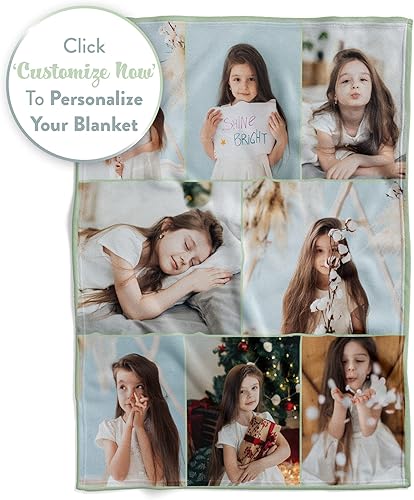 Miniatura 4 de Ships Next Day, Manta personalizada con imagen, impresa en Estados Unidos, manta de fotos personalizada (Sherpa - 60x80)