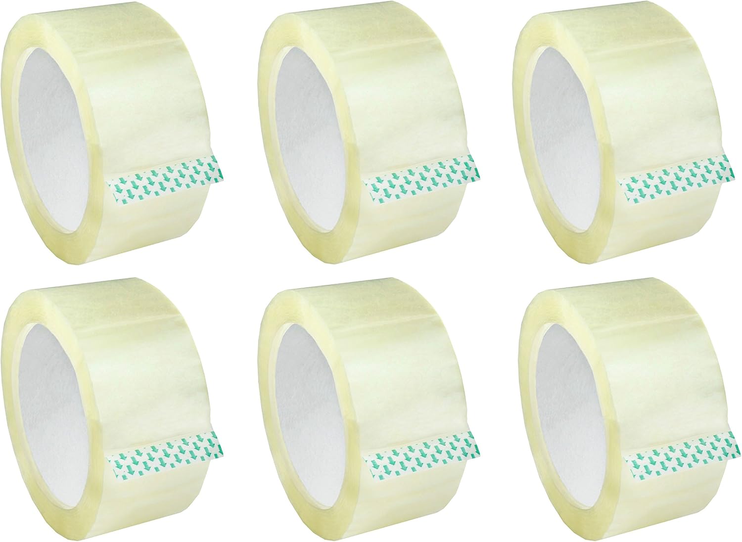 Sales4Less Clear Packing Tape Rolls 2-Inches x 110 Yards Heavy Duty Sealing Adhesive Tapes for Moving Packaging Shipping, Office and Storage 18 Pack