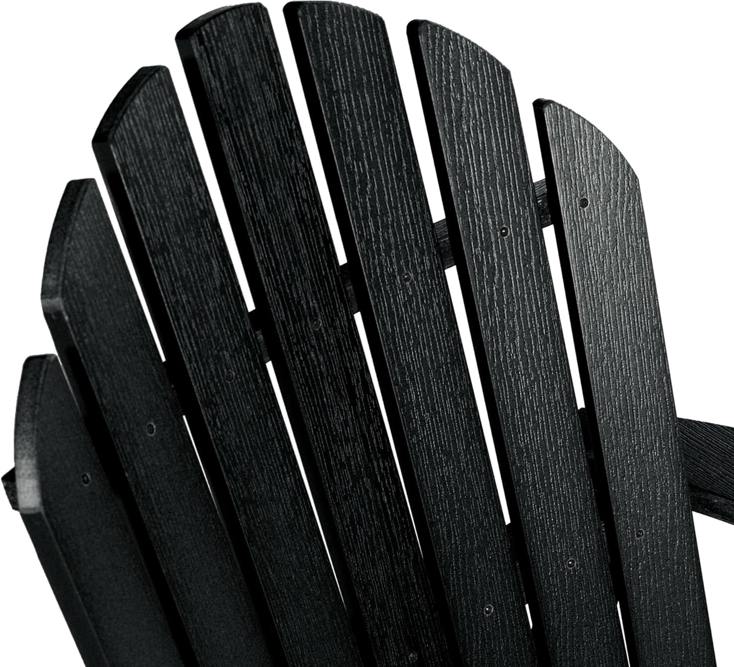 highwood Hamilton Made in the USA Folding and Reclining Adirondack Chair, Adult Size, Black