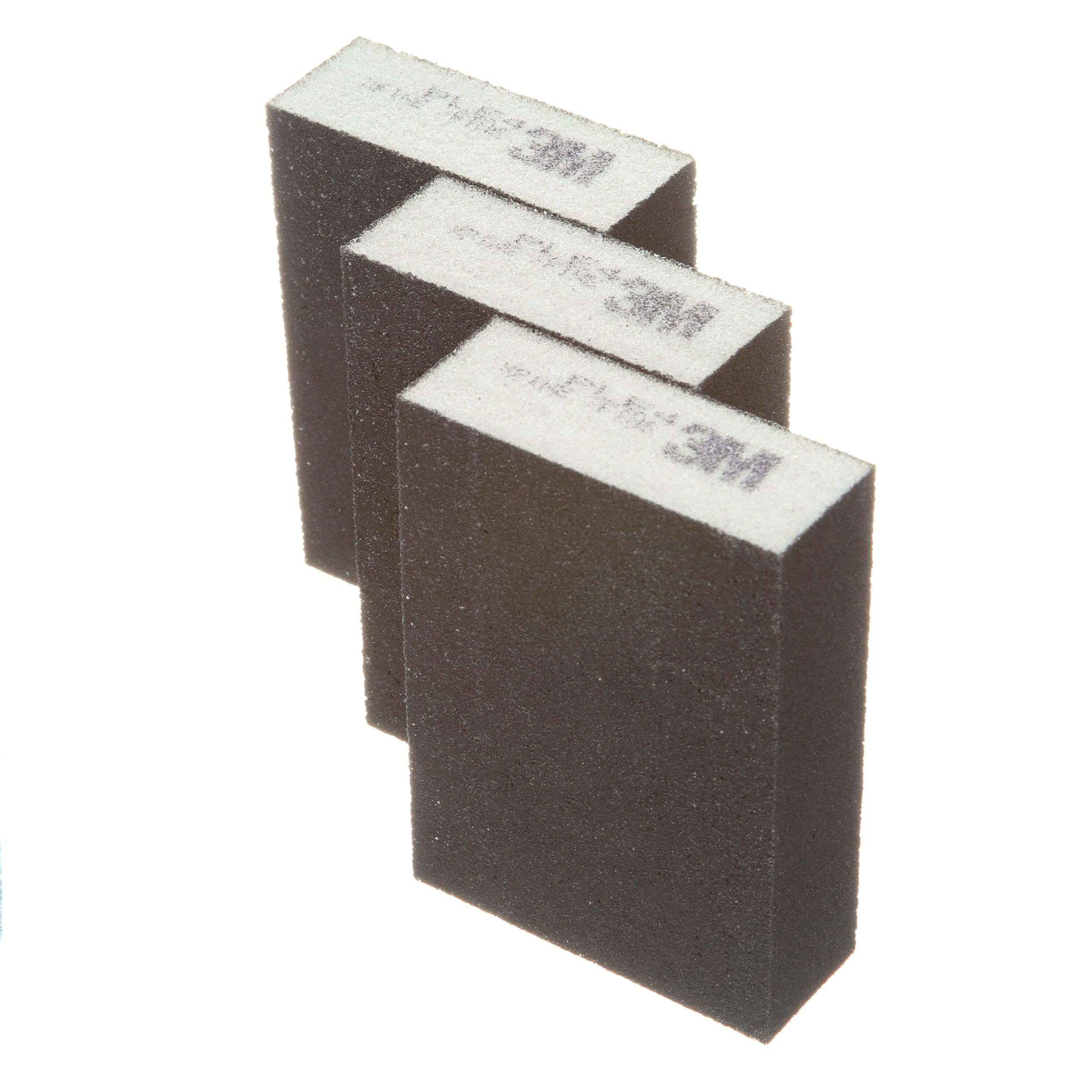 3M Średnia/gruba gąbka szlifierska, 3-3/4" x 6,25 cm x 2,5 cm, 3-pak