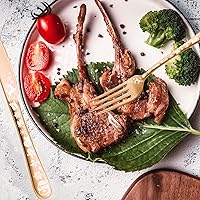 Vista 4 de Vilihkc Juego de cubiertos estilo navideño, juego de 20 piezas de cubiertos de acero inoxidable, juego de utensilios de cocina, servicio para 4