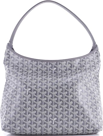 Pre-Loved Boheme Hobo Coated Canvas, Gray