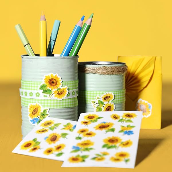 AVERY Zweckform 54103 Deko Sticker Sonnenblumen 30 Aufkleber - 4