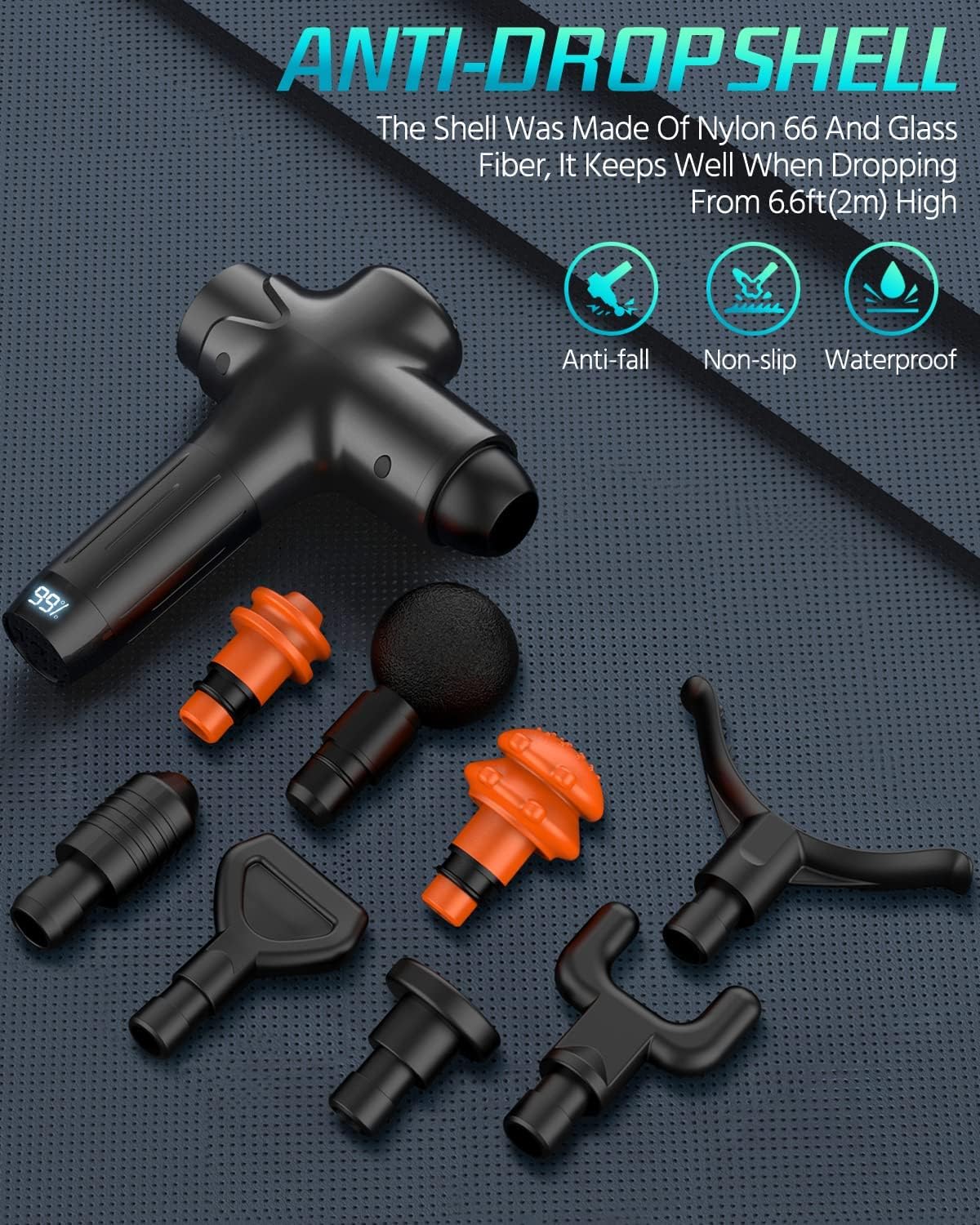 Massage Gun Deep Tissue Massager, Percussion Massage Gun for Athlete, Super Quiet Portable Electric Sport Massager, Massage Gun Deep Tissue of Y8 Pro Max (Black) : Health & Household