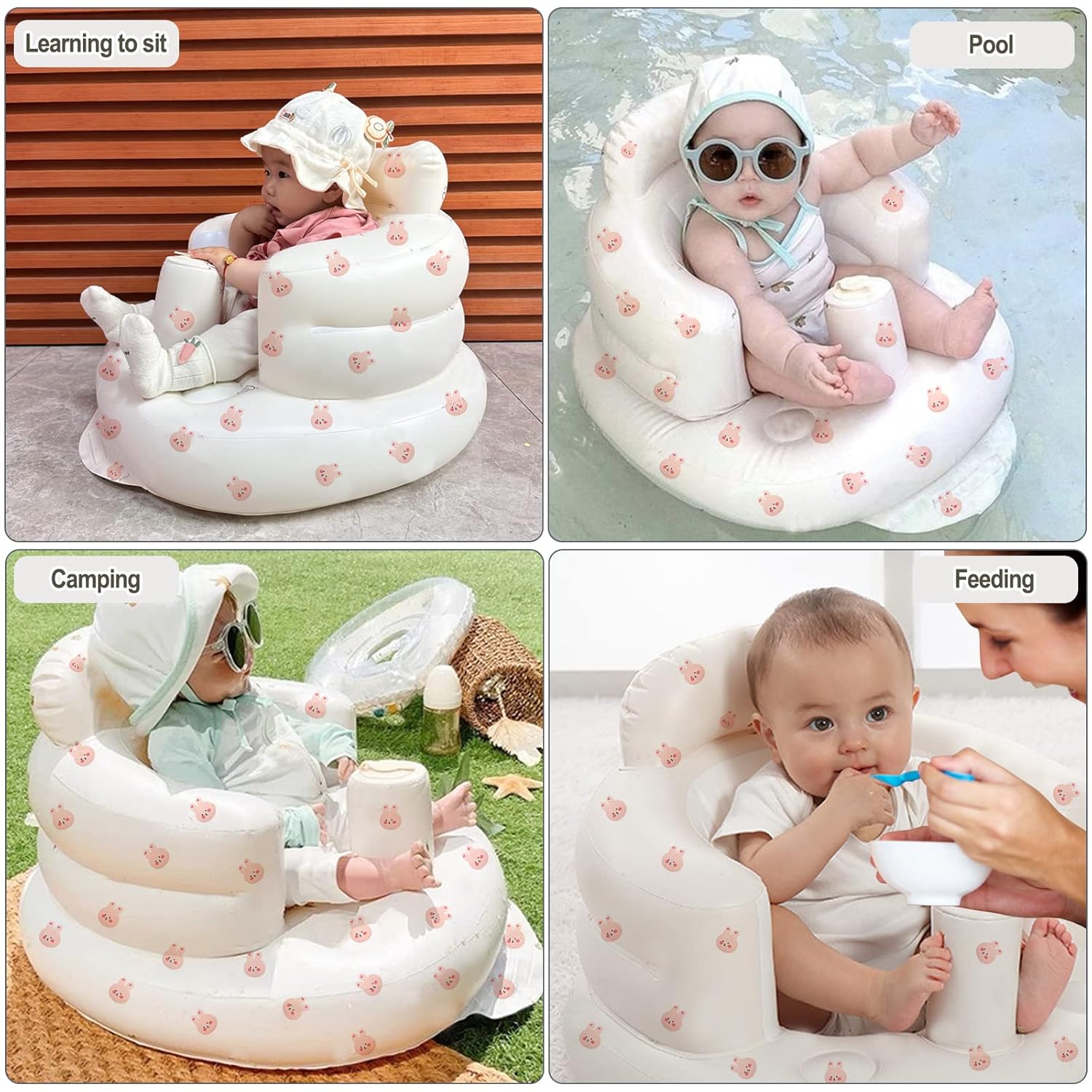 AirSwim Inflatable Baby Seat and Portable Electric Air Pump for Inflatables