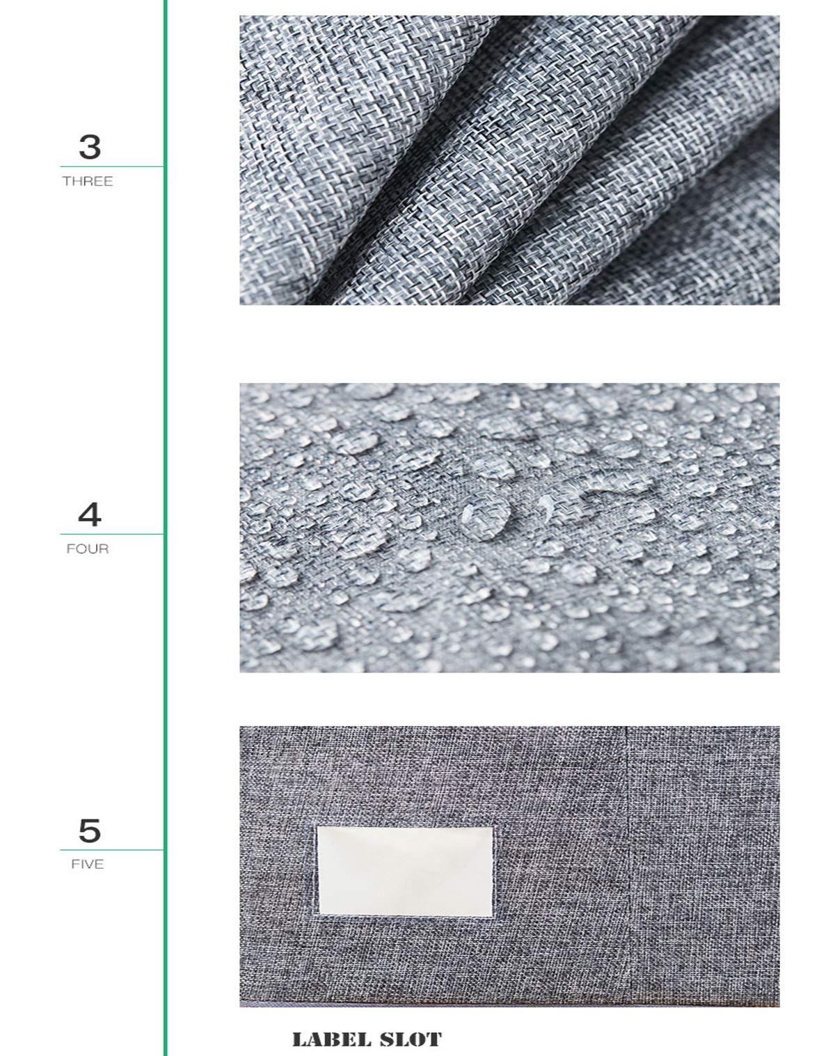 MHtech Pieghevole custodie Impermeabili antibatteriche da riporre,Struttura Metallica,con Chiusura Lampo e Finestra Trasparente per la memorizzazione di Abbigliamento,Coperte,Giocattoli (Grigio-2)
