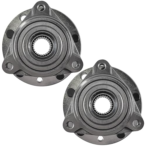 Miniatura 5 de TRQ Juego de 2 bujes y rodamientos de rueda delantera para Chevy GMC Olds 4WD 4x4