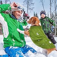 Vista 5 de 6 suéteres para perro, suéter de punto para perros pequeños, perros medianos, cachorros, perros, cuello alto, suéter clásico para mascotas, ropa
