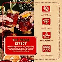 Vista 3 de PARCH Prickly Paloma, Cola de agave lista para beber infundida con botánicos del desierto y adaptógenos, bebidas navideñas 100% a base de plantas