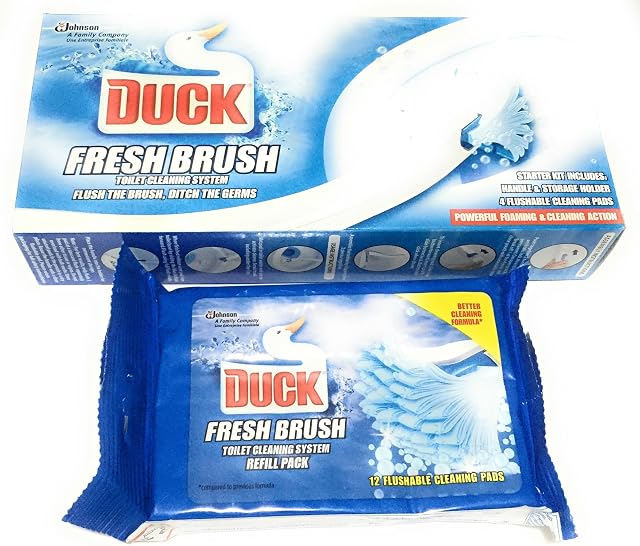 Toilet Duck Fresh Brush Starter Kit + Refill Pack