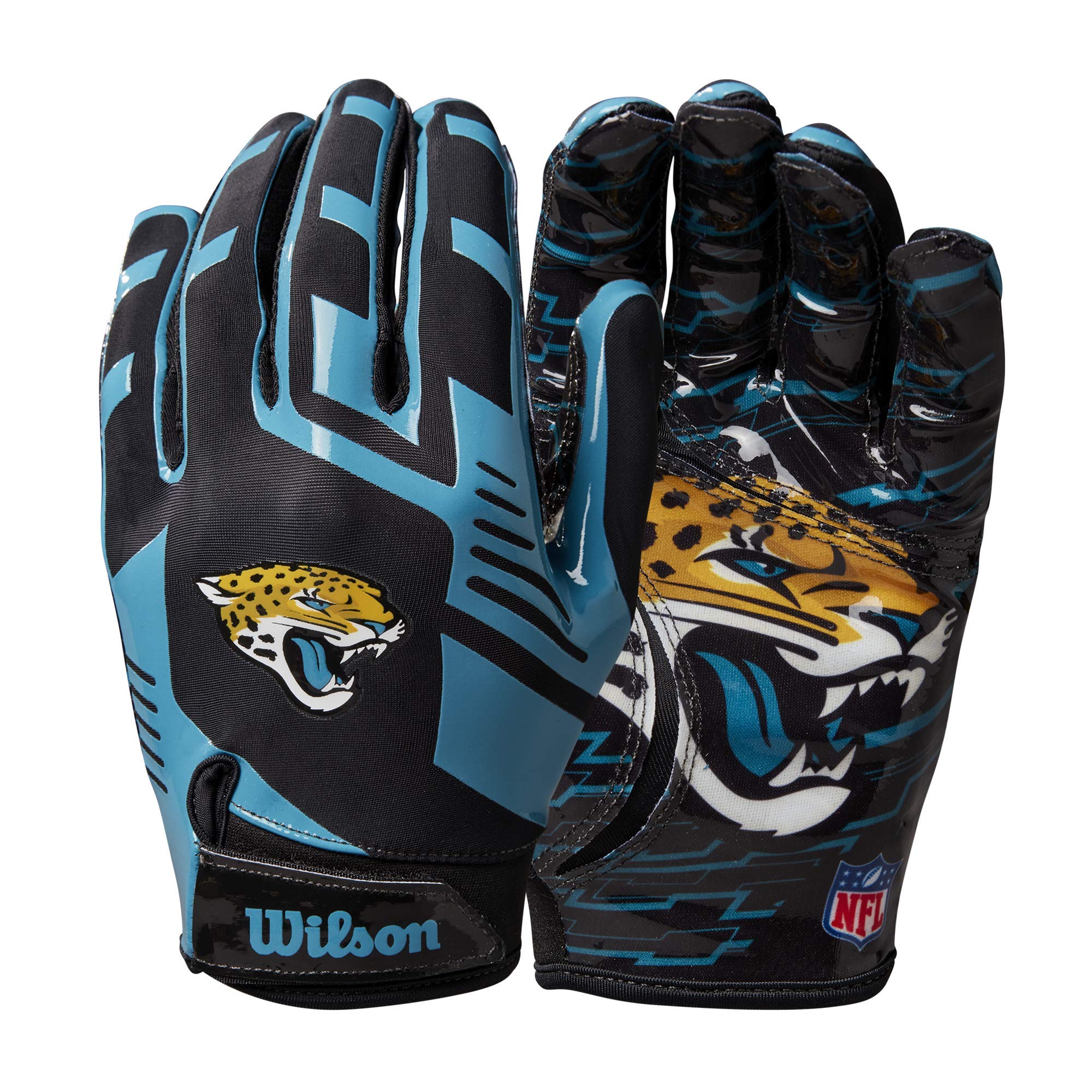 Wilson NFL Stretch Fit Football Gloves – Youth and Adult Sizes