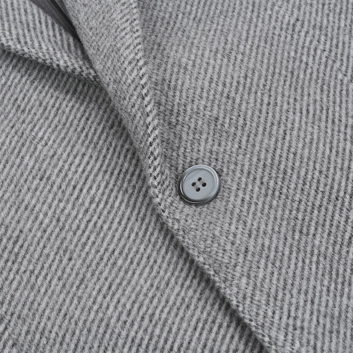 Allthemen Blazer da Uomo Monopetto a Quadri con Due Bottoni Blazer da Abito di Lana Slim Fit Casual da Lavoro