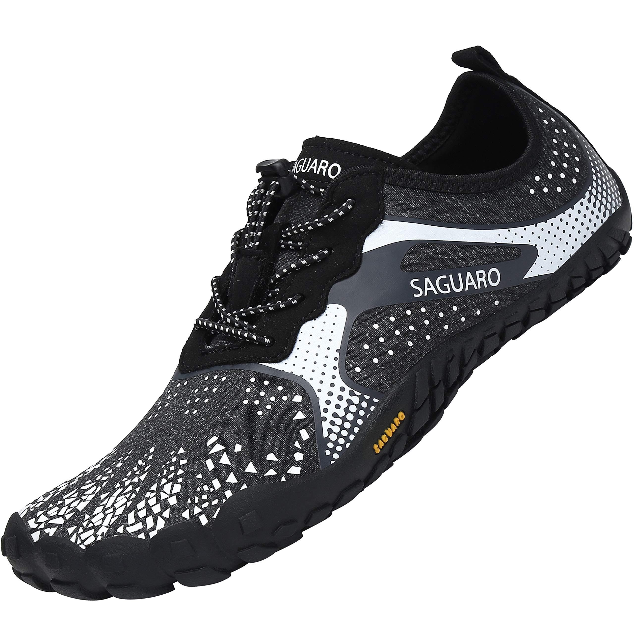 SAGUARO Zapatillas Barefoot Mujer Hombre Calzado Minimalistas Transpirable Zapatos de Trail Running para Fitness Trekking Gr.35-48