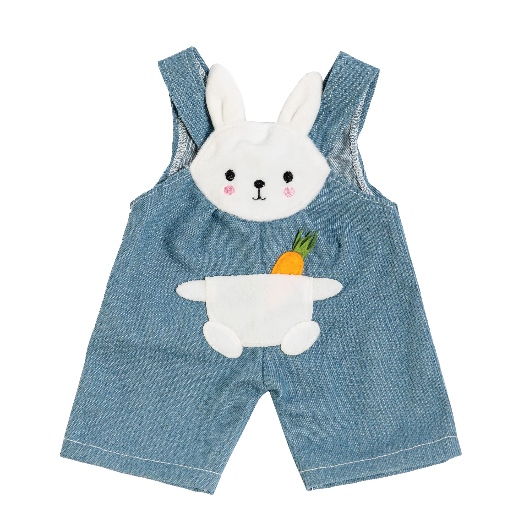 Heless 2215 - Poppenkleding In Design Wal Bobby, 2-delige Set Met Grijze Tuinbroek En Kleurrijk T Shirt Met Opdruk Voor Poppen En Knuffeldieren In De Maat 35 45 Cm