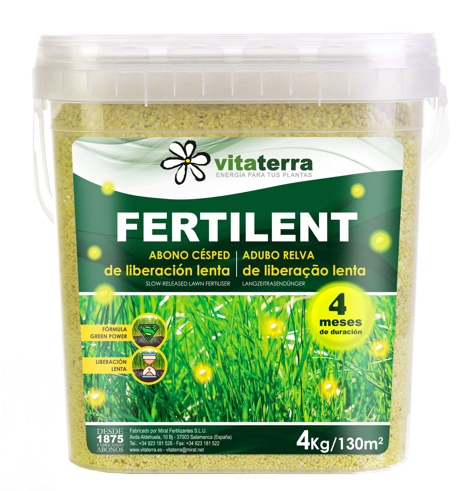 Vitaterra Césped Fertilent 4 kg, 33030