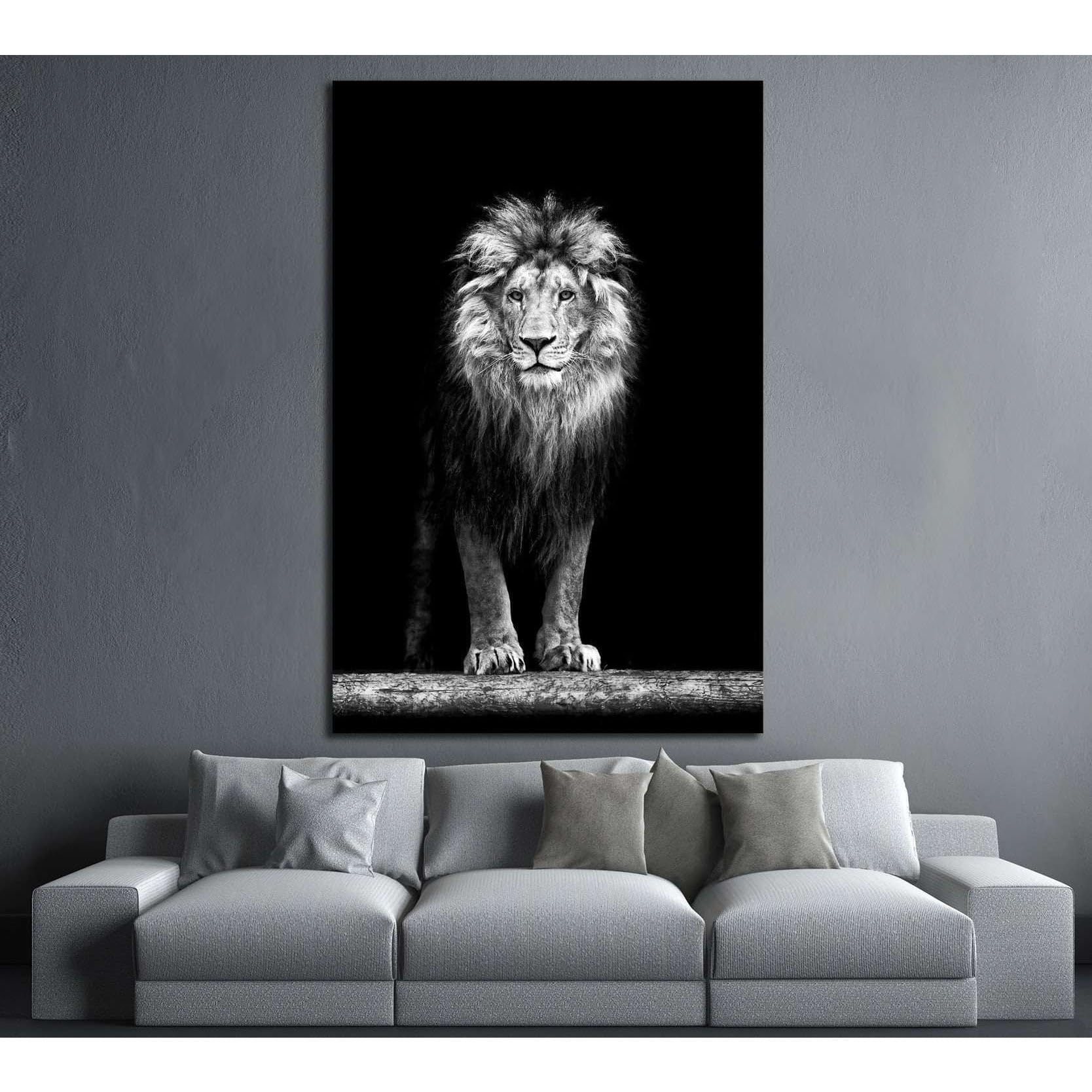 Lienzo de león ZELLART decorativo de 60 x 40 cm para renovar las paredes de tu oficina o salón