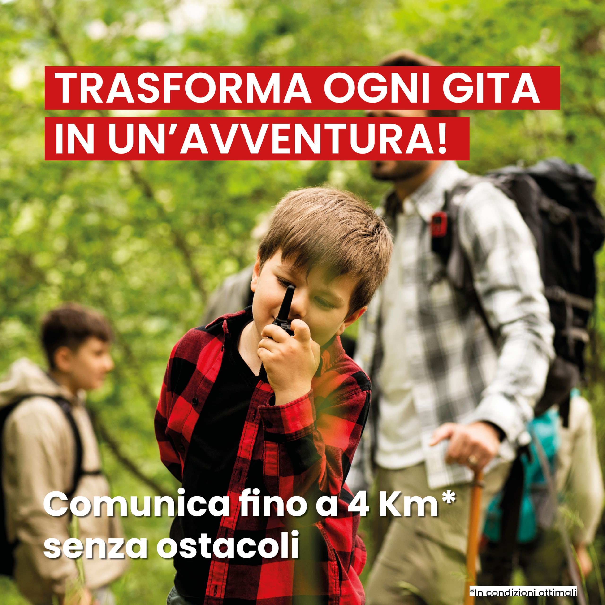 Midland - Walkie Talkie per Famiglie XT10, 2 Radio Ricetrasmittenti per Esterno e Famiglia - 16 Canali PMR446 Senza Licenza, Raggio 4Km, 38 Toni CTCSS, VOX, SCAN, 2 Clip Cintura Inclusi
