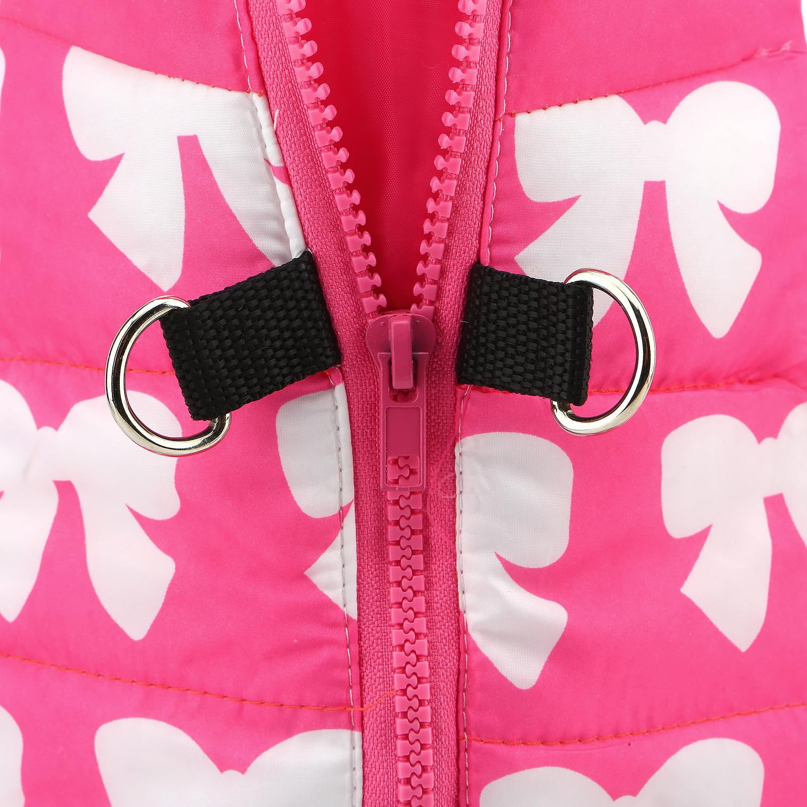 SMALLLEE_LUCKY_STORE Pet Water Resistant Winter Jacket Vest with D-ring for Small Dog Cat Zip-up Padded Puppy Coat Chihuahua Yorkie Kitten Warm Clothes - Image 4