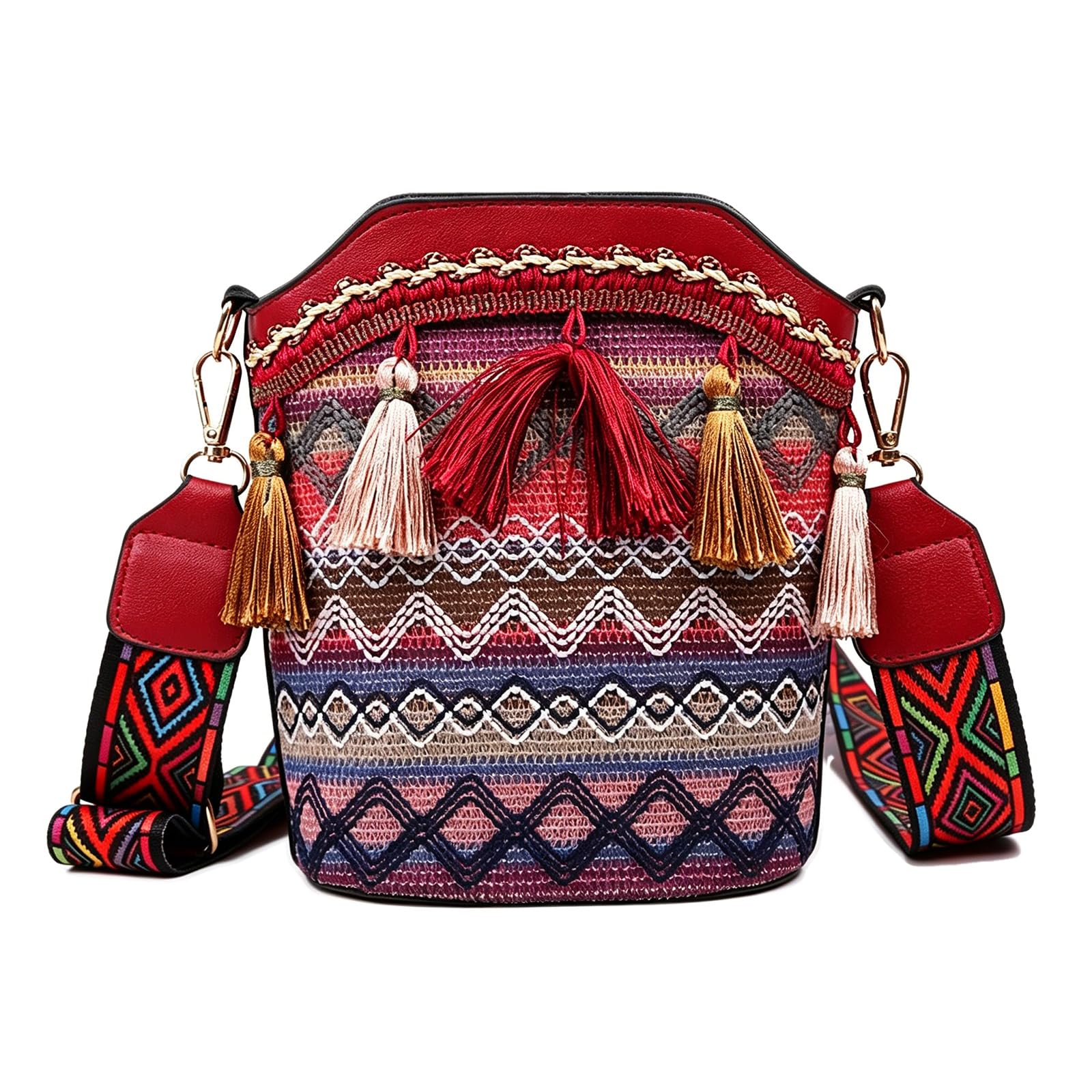 Sac seau en cuir tressé pour femme, le compagnon idéal de vos voyages boho