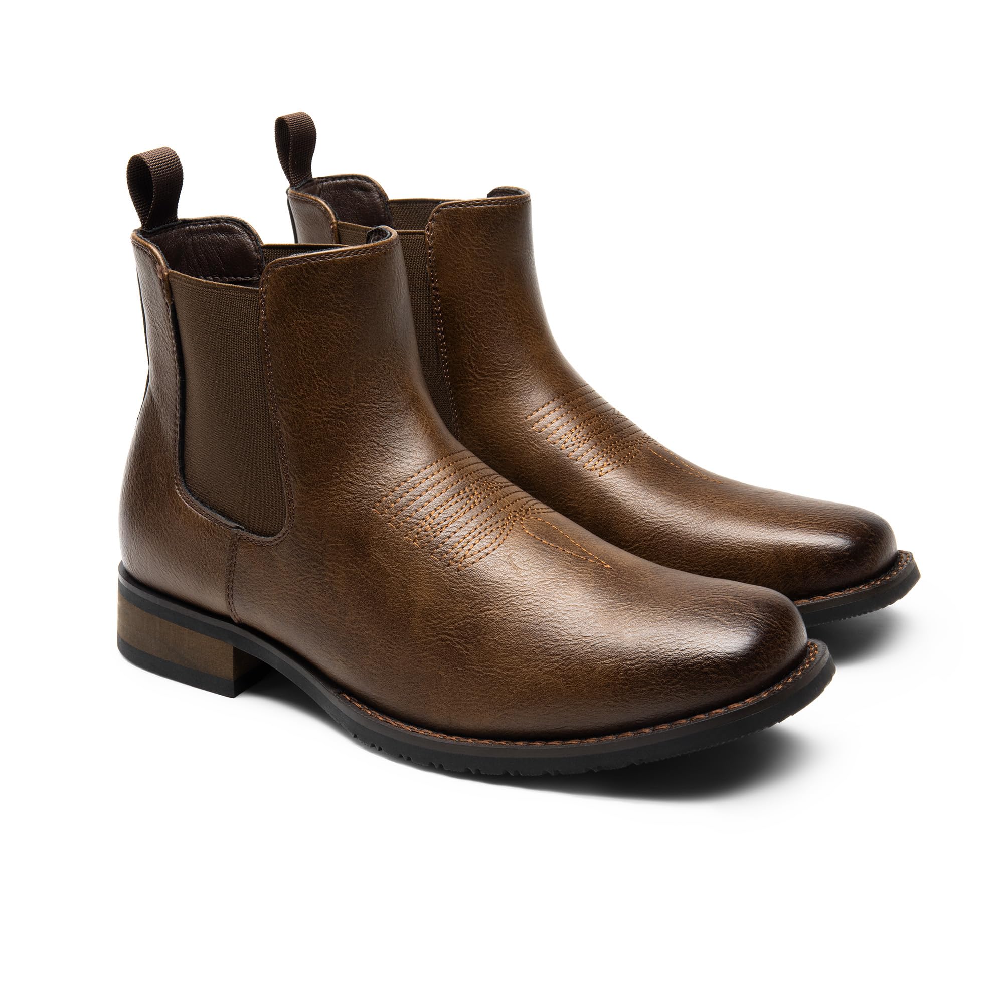 Bruno Marc Bottes Hommes Confortable Bottes Chelsea Décontractées et Antidérapante Bottines Homme BMUMAB2402