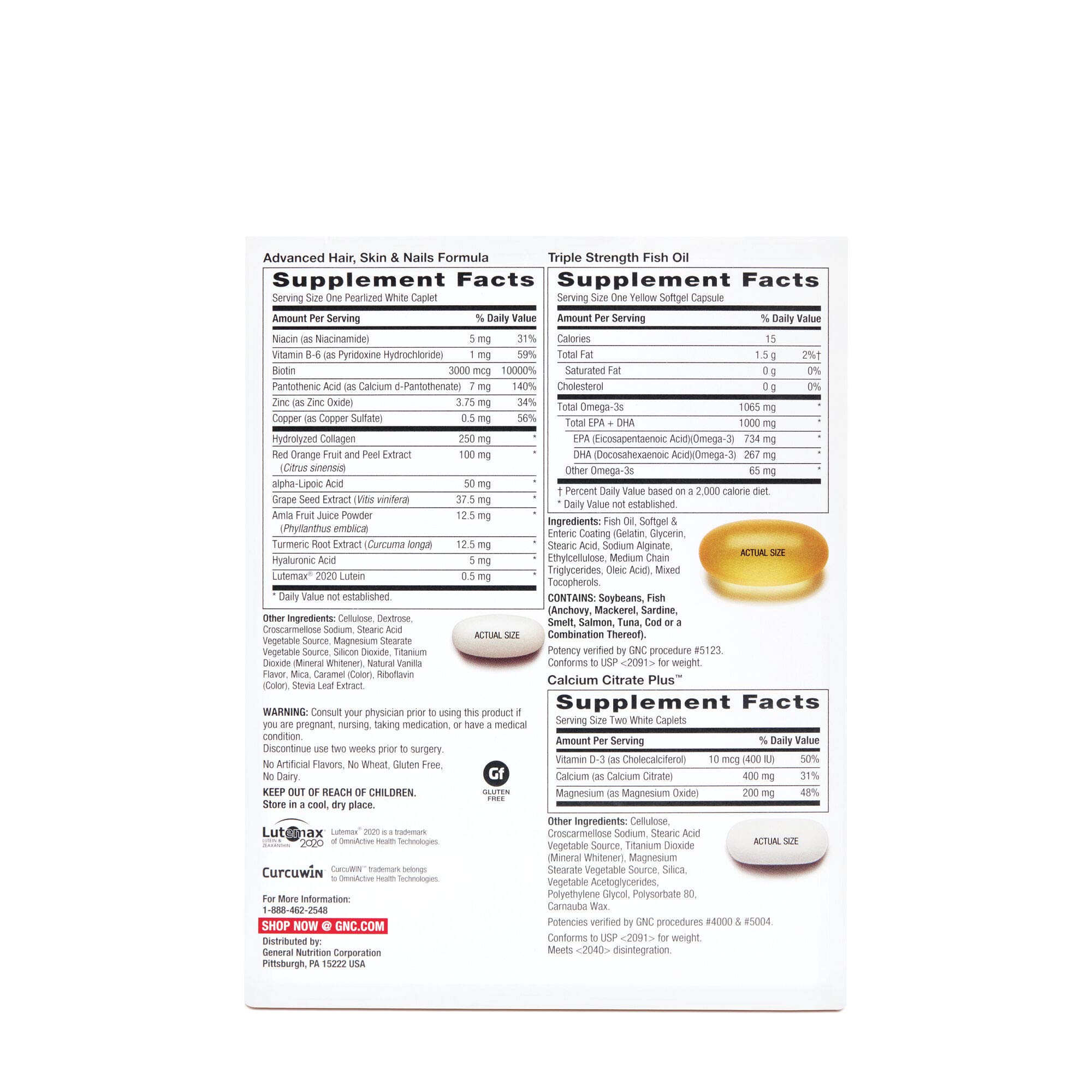 GNC Women's Ultra Mega Live Well Vitapak Program Full Body Supplement Support 3Step