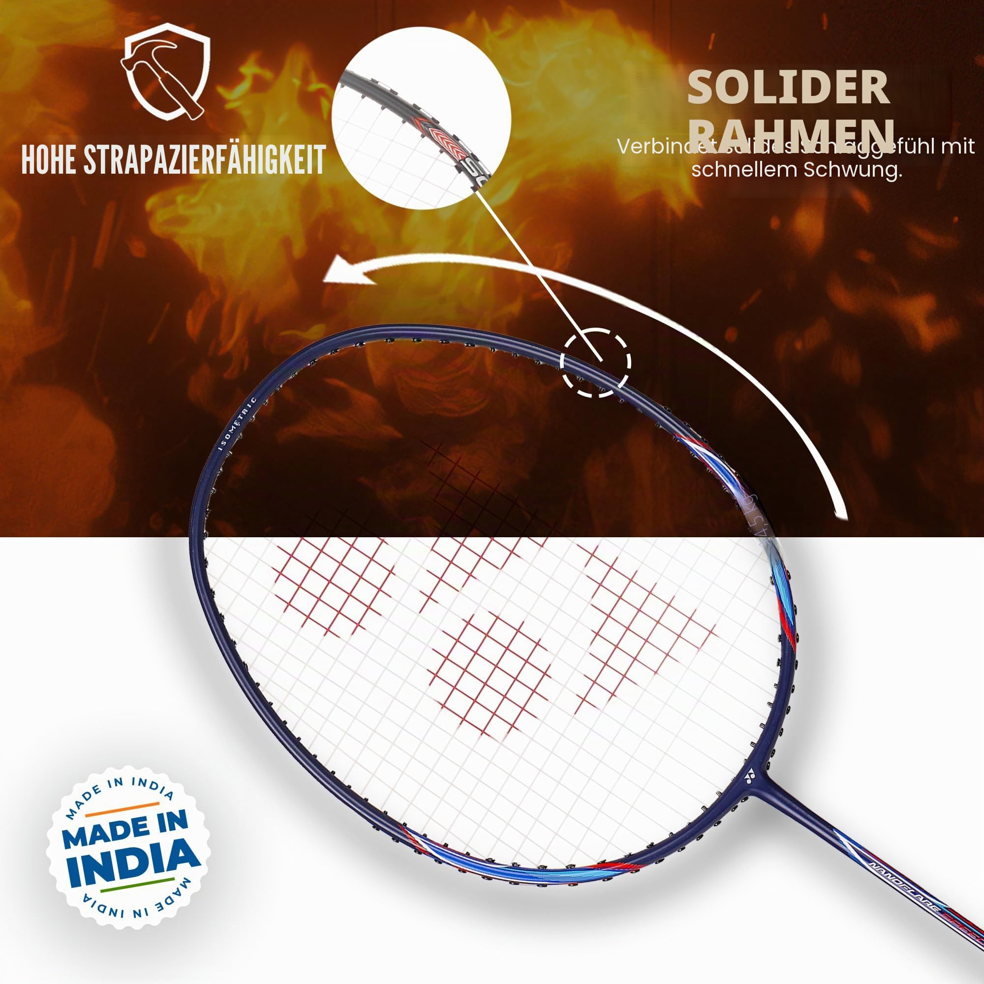 YONEX Badmintonschläger Nanoflare Speed 7 Blue G4 4U
