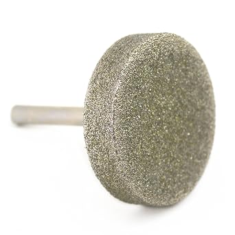 ILOVETOOL 80 Grit Diamond Coated 50mm Cylinder Cylindrical Mounted Point Grinding Wheel