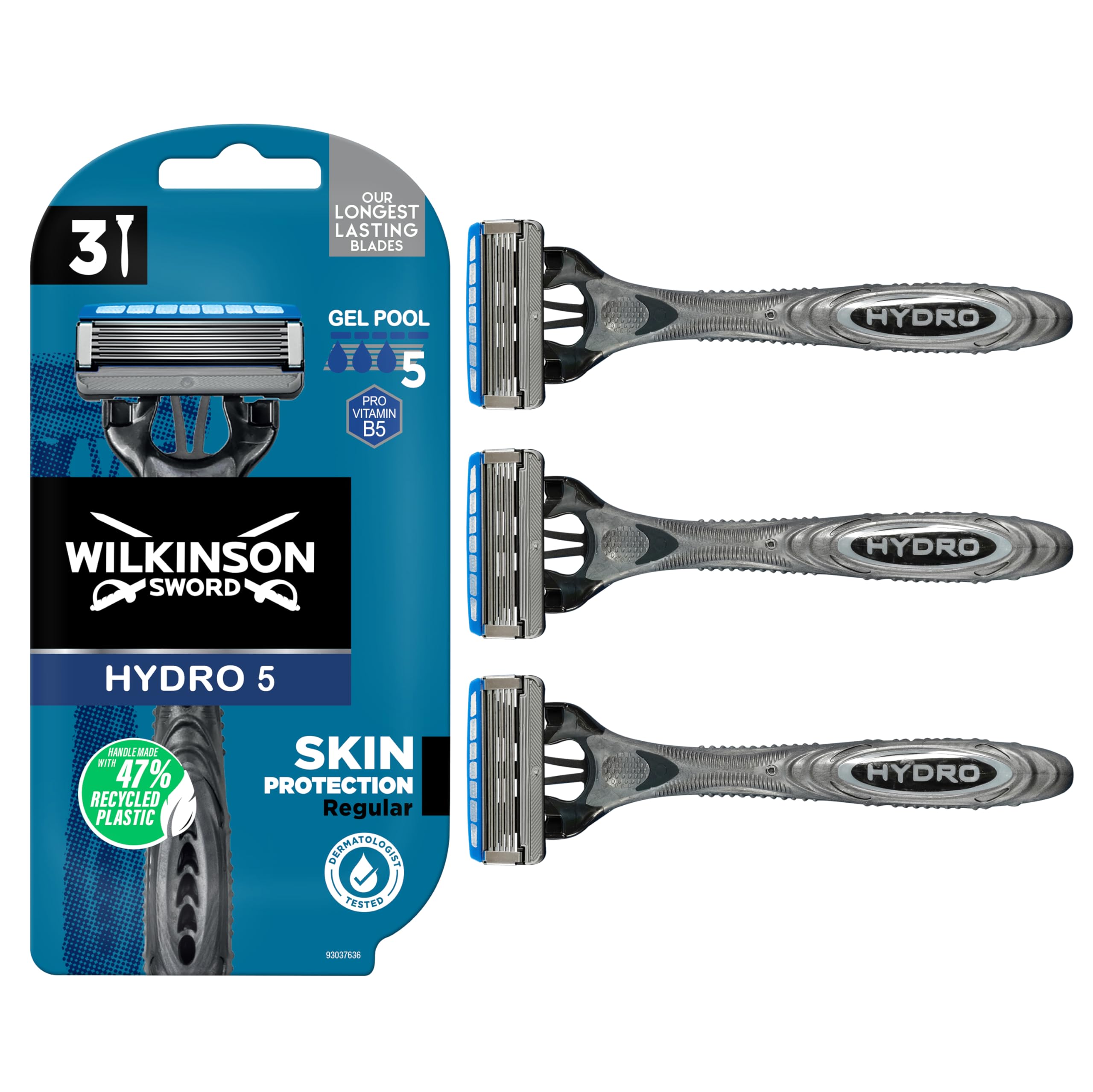 Hydro 5 - Male Disposable Razors - Pack of 3