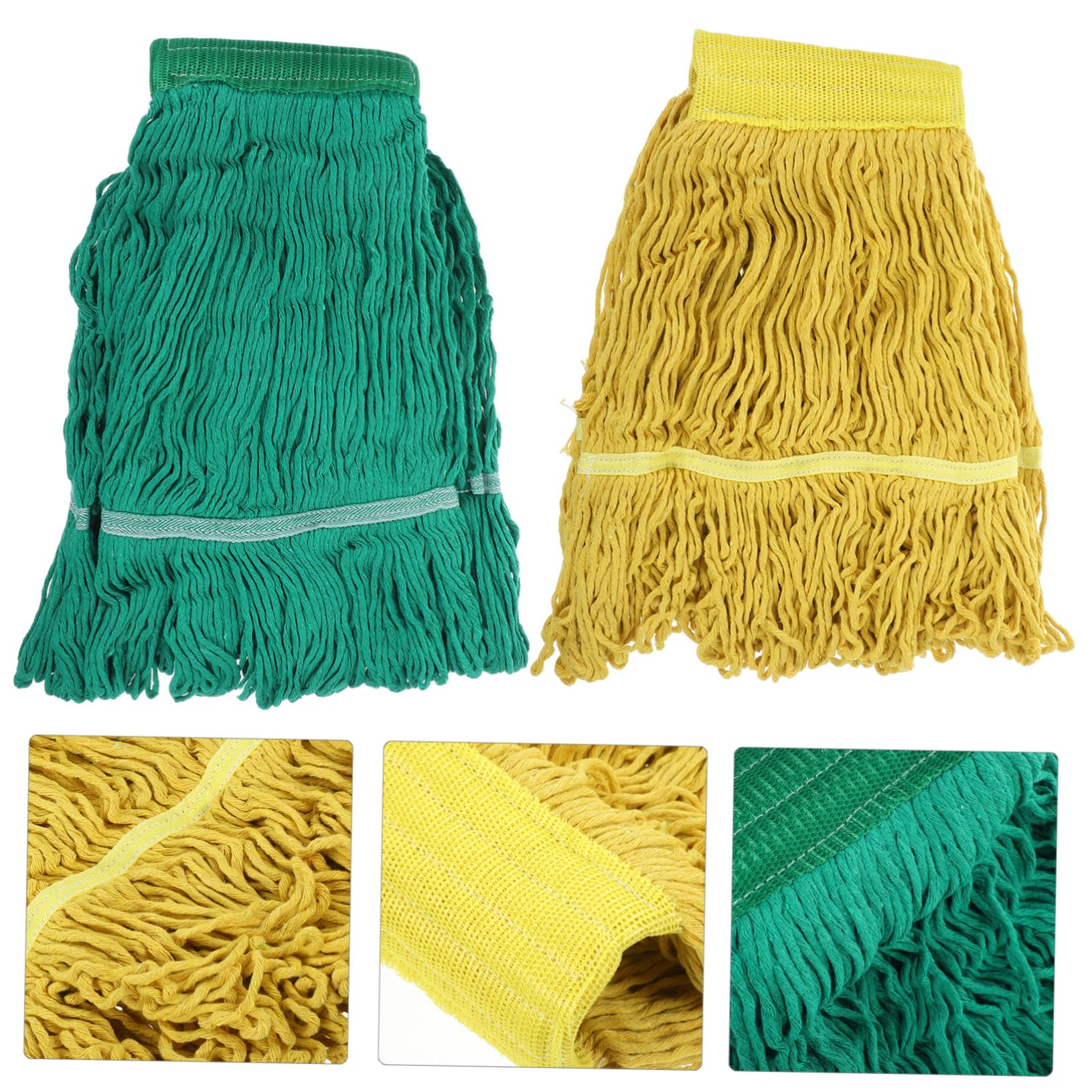 Recambio de Fregona de Algodón 2 Piezas Alta Absorción de Agua para Limpieza Eficaz de Suelos Hogar