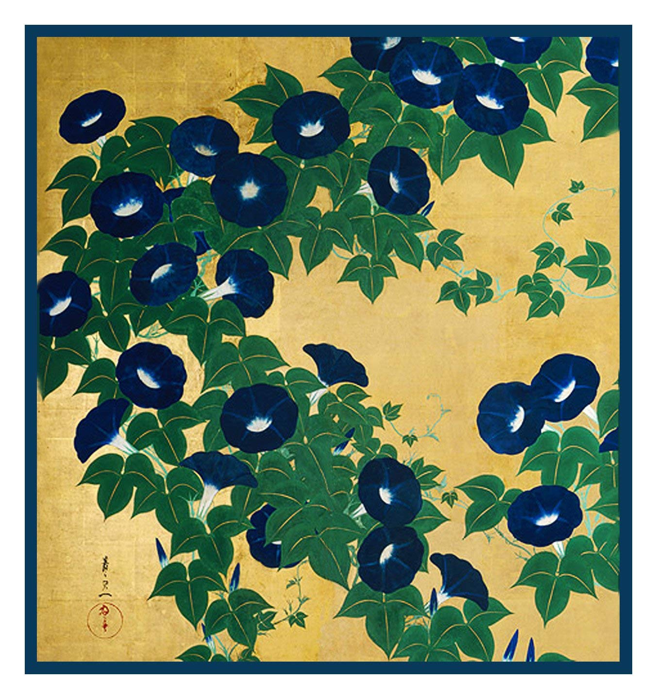 Orenco Originals Morning Glories by Japanese Suzuki Kiitsu Counted Cross Stitch Pattern
