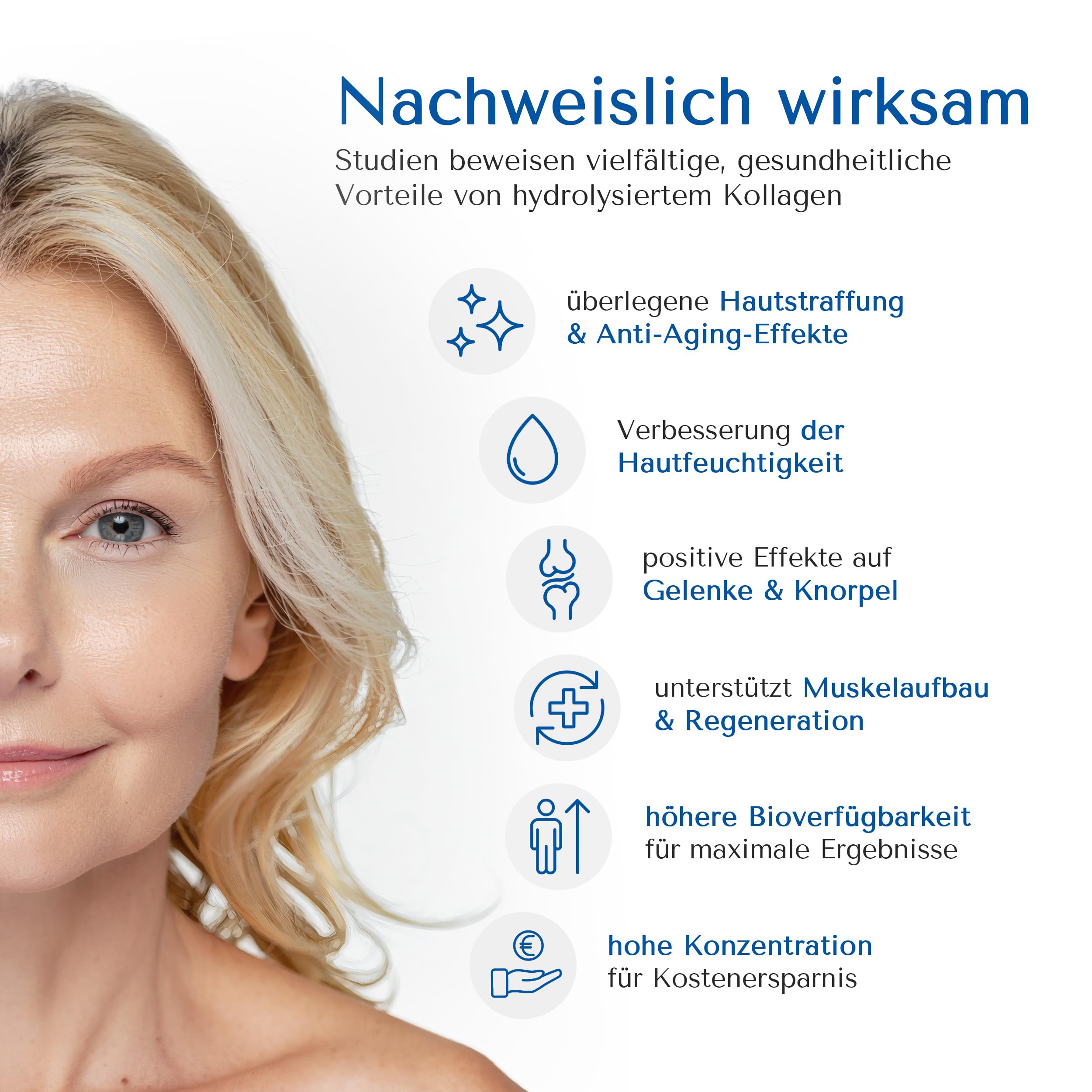 PURE & CLEAN Collagen Liquid 15.000 mg | Höchstdosiert für straffe Haut, Gelenke & Muskeln | Anti-Aging Premium Kollagen, hohe Bioverfügbarkeit, trinkfertig | Mit Vitamin C, 30 Beutel für 30 Tage