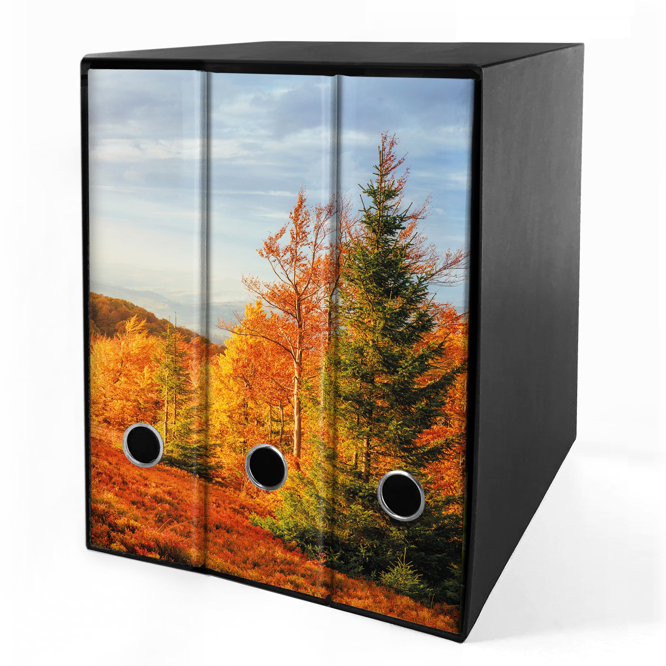 Set da 3 raccoglitori ad anelli - AUTUNNO (H31 cm con 4 anelli)