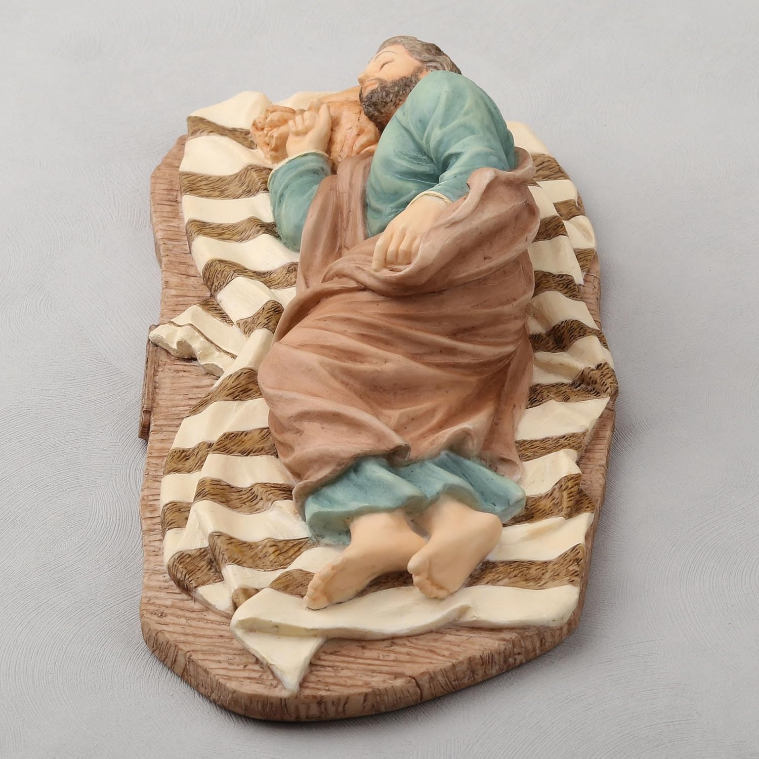 Veronese Design 8 1/4 Inch Sleeping Saint Joseph Polyresin Hand Painted Statue Religious Home Decor Gift Collectible - Image 3