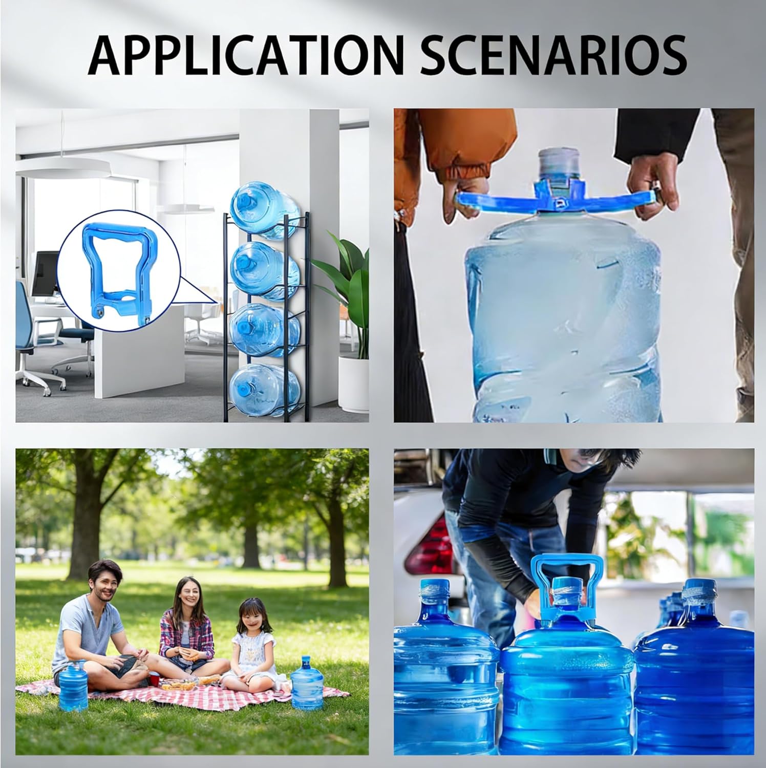 2-Pack Heavy-Duty 5 Gallon Water Jug Handle – Dual-Mode Ergonomic Grip for Standard Jugs - Image 6