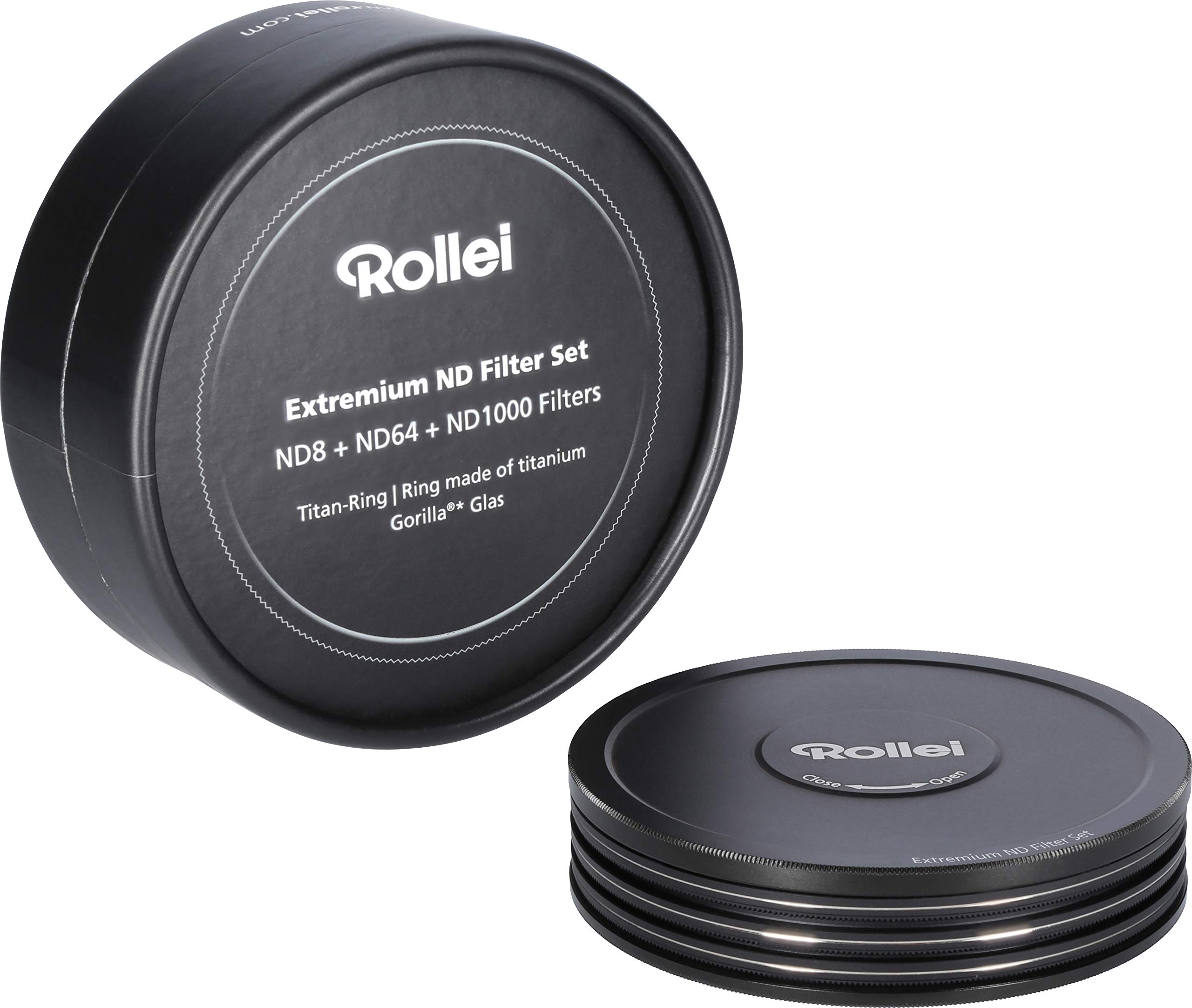 Rollei F:X Pro Magnetische ND- circulaire filter set Mark II in 67 mm. Rollei magneet filter/grijsfilter set bestaande uit CPL, ND8, ND64, ND1000 en magnetische basisring ideaal voor langdurige