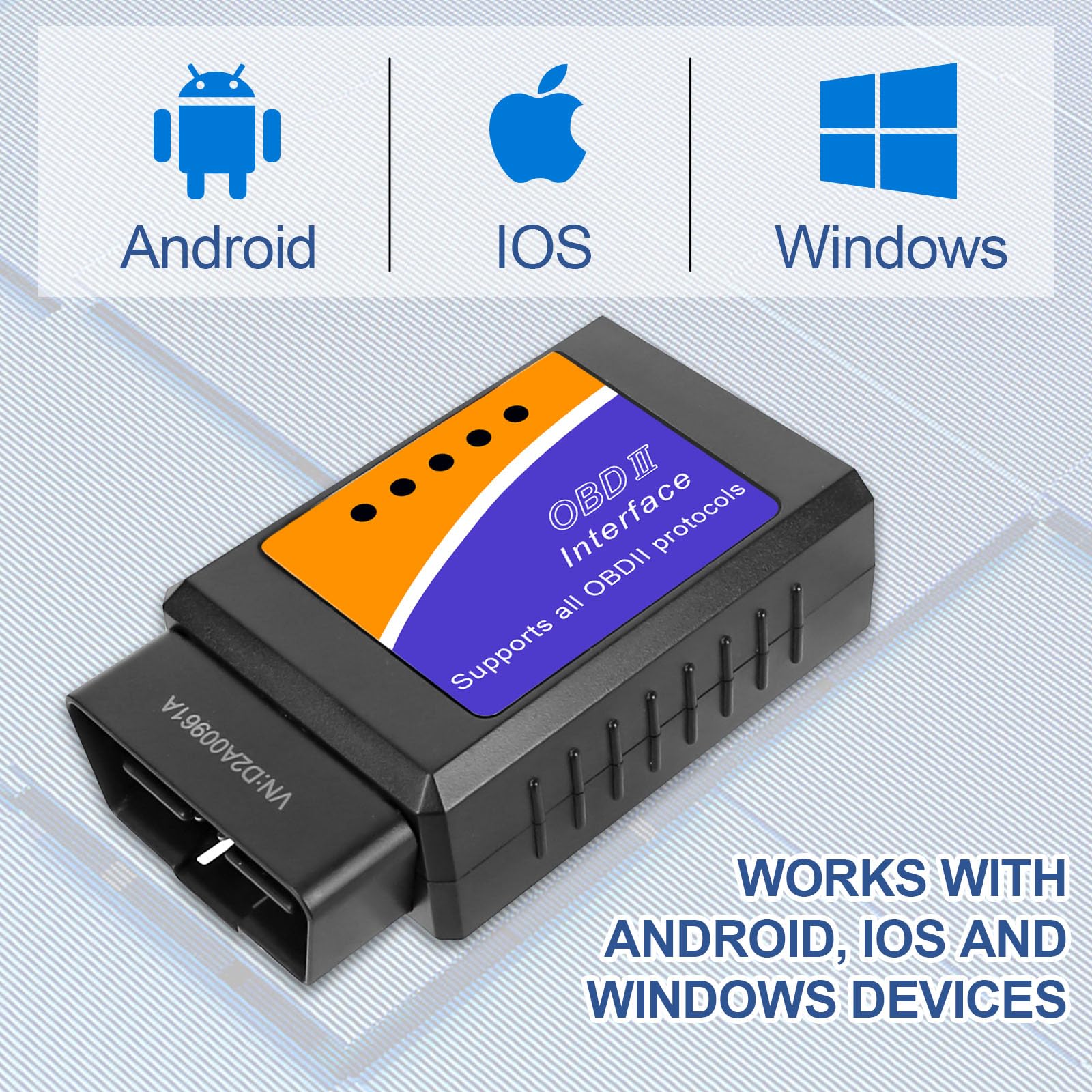 Urządzenie diagnostyczne OBD 2, adapter samochodowy, WiFi, urządzenie diagnostyczne OBD, kompatybilne z iOS, iPhone, iPad i Android, adapter Bluetooth OBD 2, OBD 2, urządzenie diagnostyczne do
