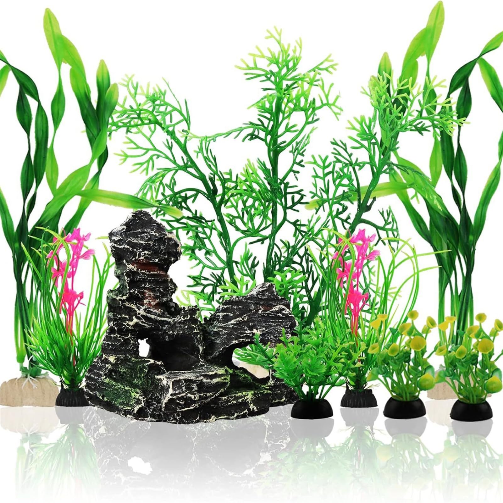 YWLUUOO Aquariums Landscape Artificial Plant Fish Tanks Landscaping for Shrimp Breeding Landscape Ornaments Grass Fish Tanks Accessories